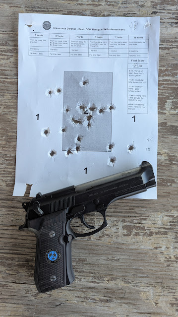 Beretta 92FS - score: 44